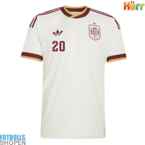 Billiga Spanien Pedri Gonzalez #20 Bortatröja VM 2026 Kortärmad